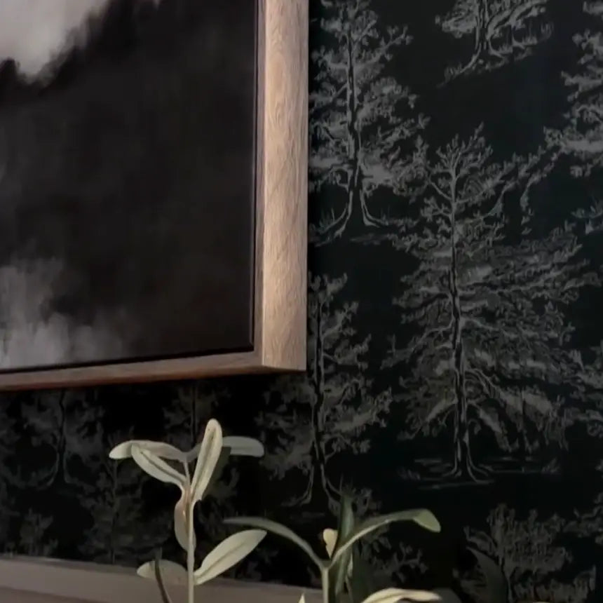 Dakota Wallpaper - Pine Tree Forest - by Aubrey Fairchild - Loomwell Home Goods