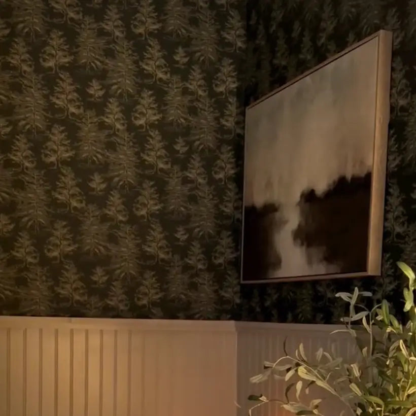 Dakota Wallpaper - Pine Tree Forest - by Aubrey Fairchild - Loomwell Home Goods