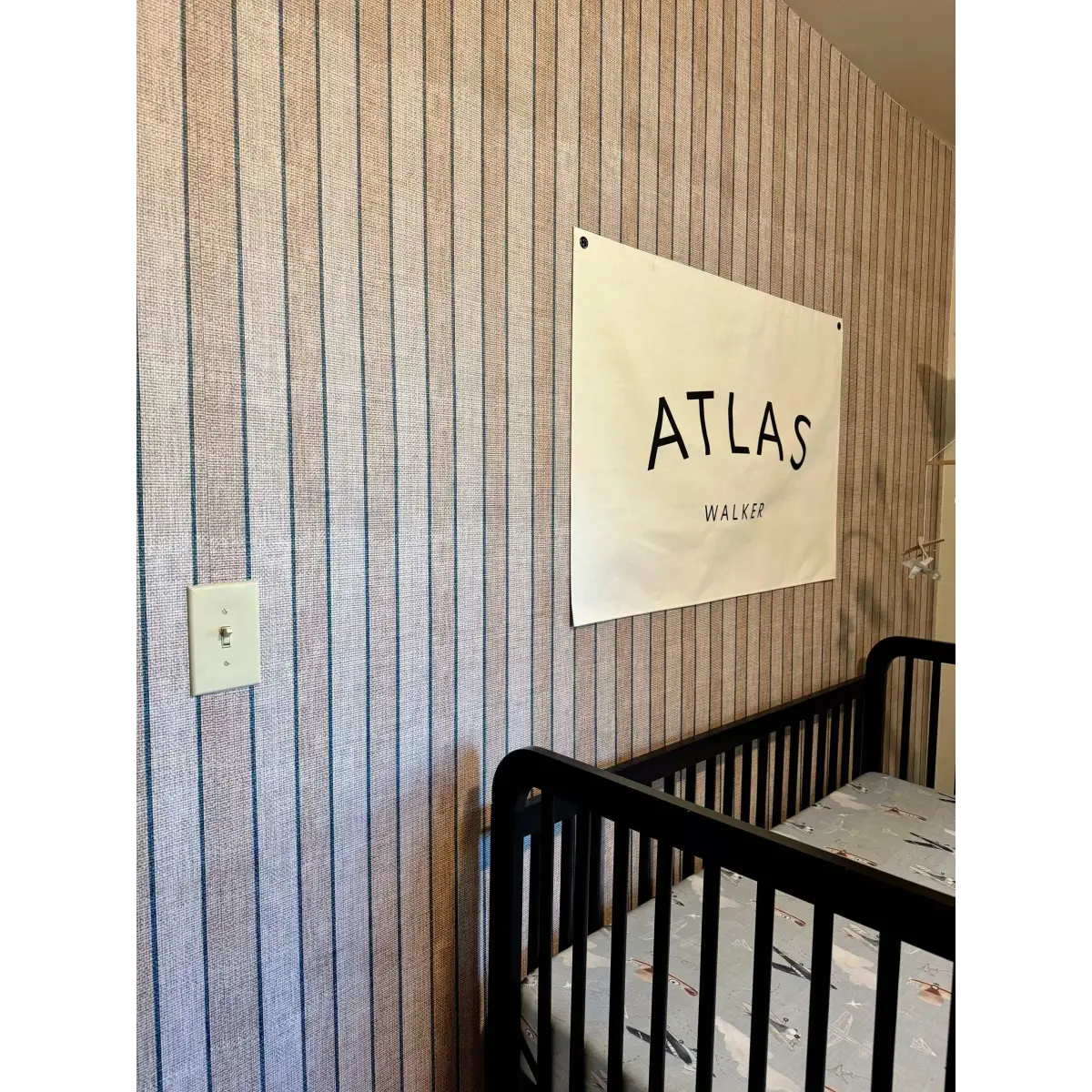 Dallas Wallpaper - Textured Bold Stripe - Loomwell Home Goods