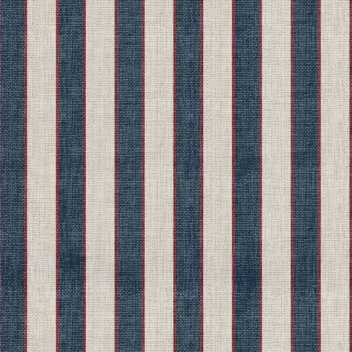 Dallas Wallpaper - Textured Bold Stripe - Sample 1 foot by 1 foot / Dark - Loomwell Home Goods