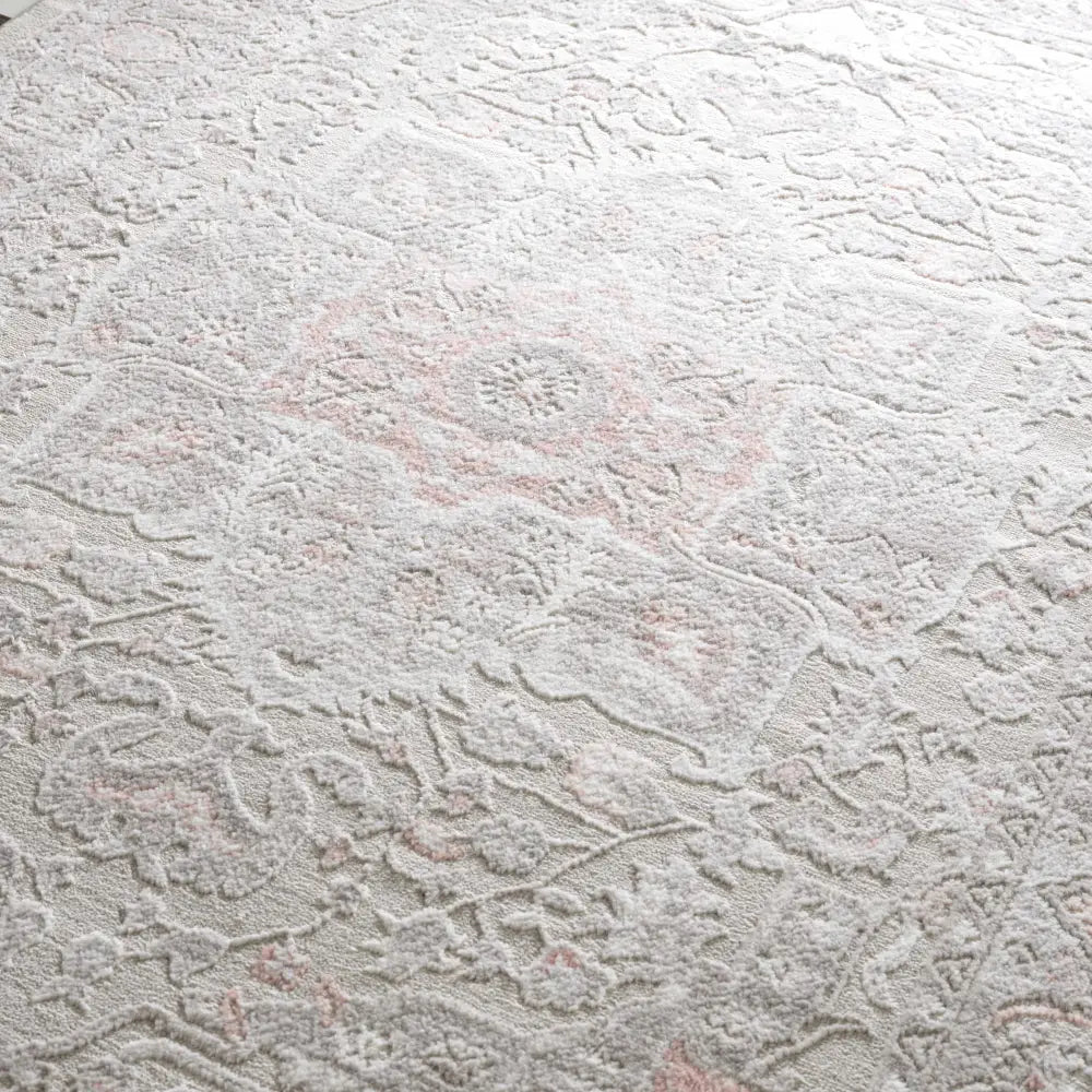 Damla Distressed Pink Hues Rug - Limited Edition - 5’2’’ x 7’ Rectangle - Boutique Rugs