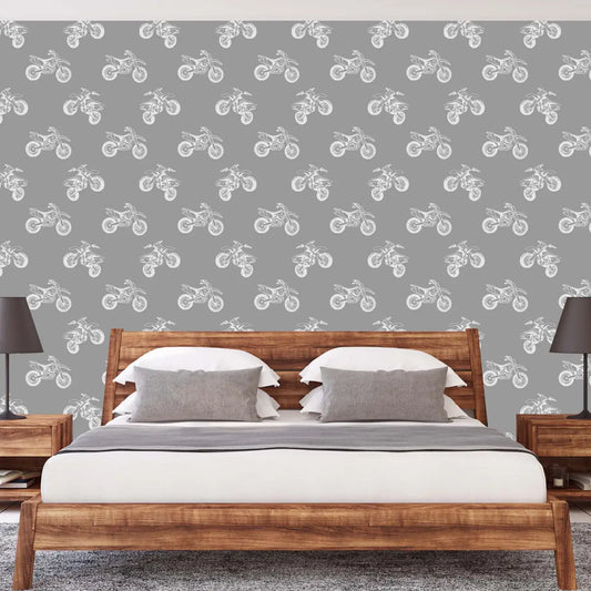 Damon Wallpaper - Motorbikes - Loomwell Home Goods
