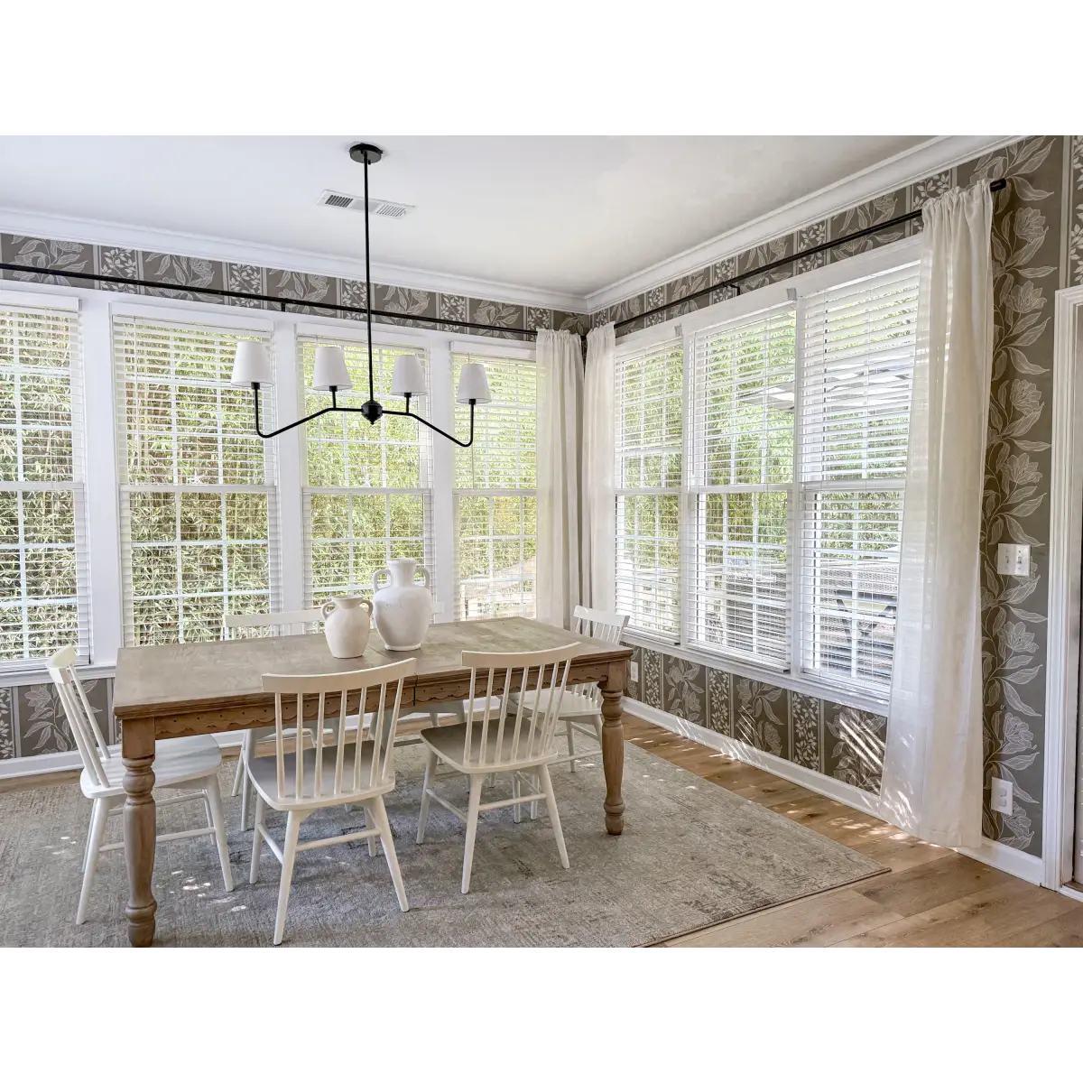 Dare Wallpaper - Traditional Flower Stripe - by Taddy Mikelaites - Loomwell Home Goods