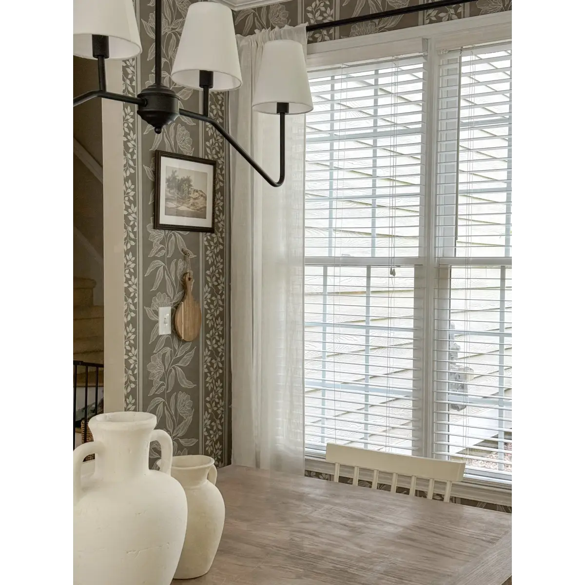 Dare Wallpaper - Traditional Flower Stripe - by Taddy Mikelaites - Loomwell Home Goods