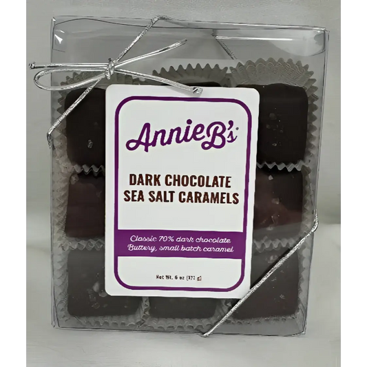 Dark Chocolate Sea Salt Caramels Gift Box - Annie B’s