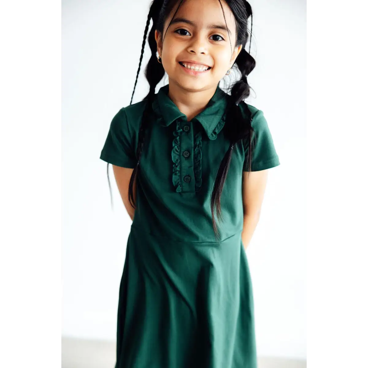 Dark Green Polo Dress - Mila & Rose ®