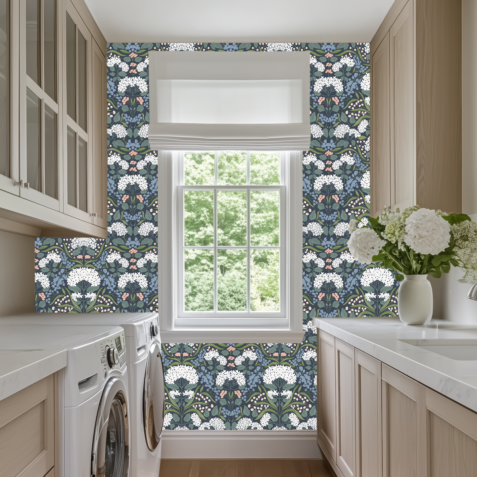 Catherine Floral Wallpaper by Ashton Elizabeth - Loomwell Home Goods