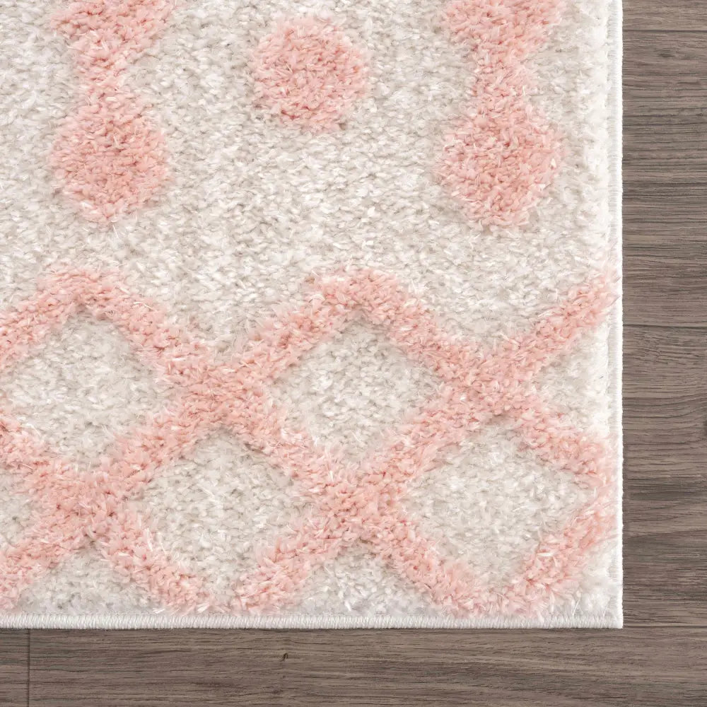 Darva Pink Plush Area Carpet - Boutique Rugs