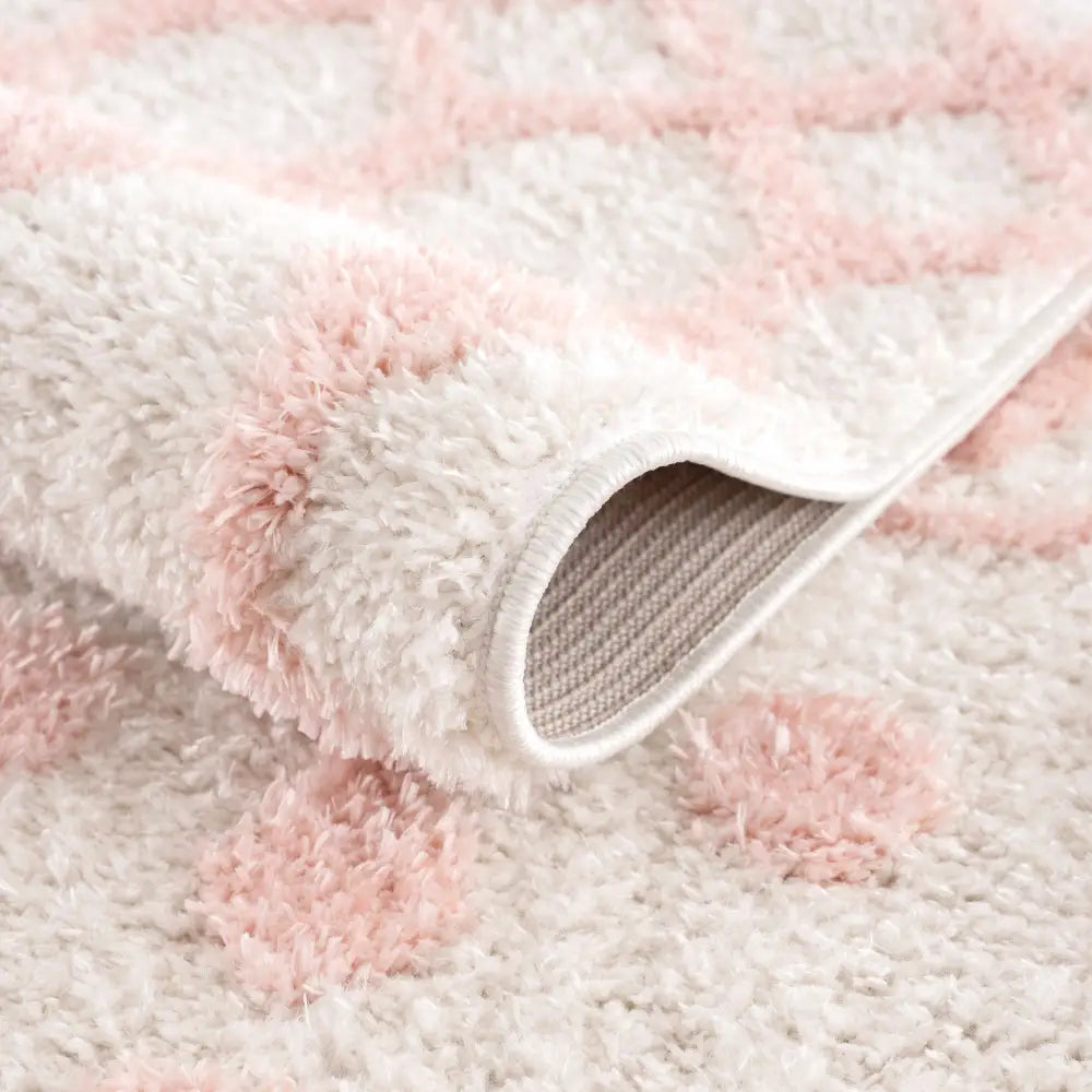Darva Pink Plush Area Carpet - Boutique Rugs