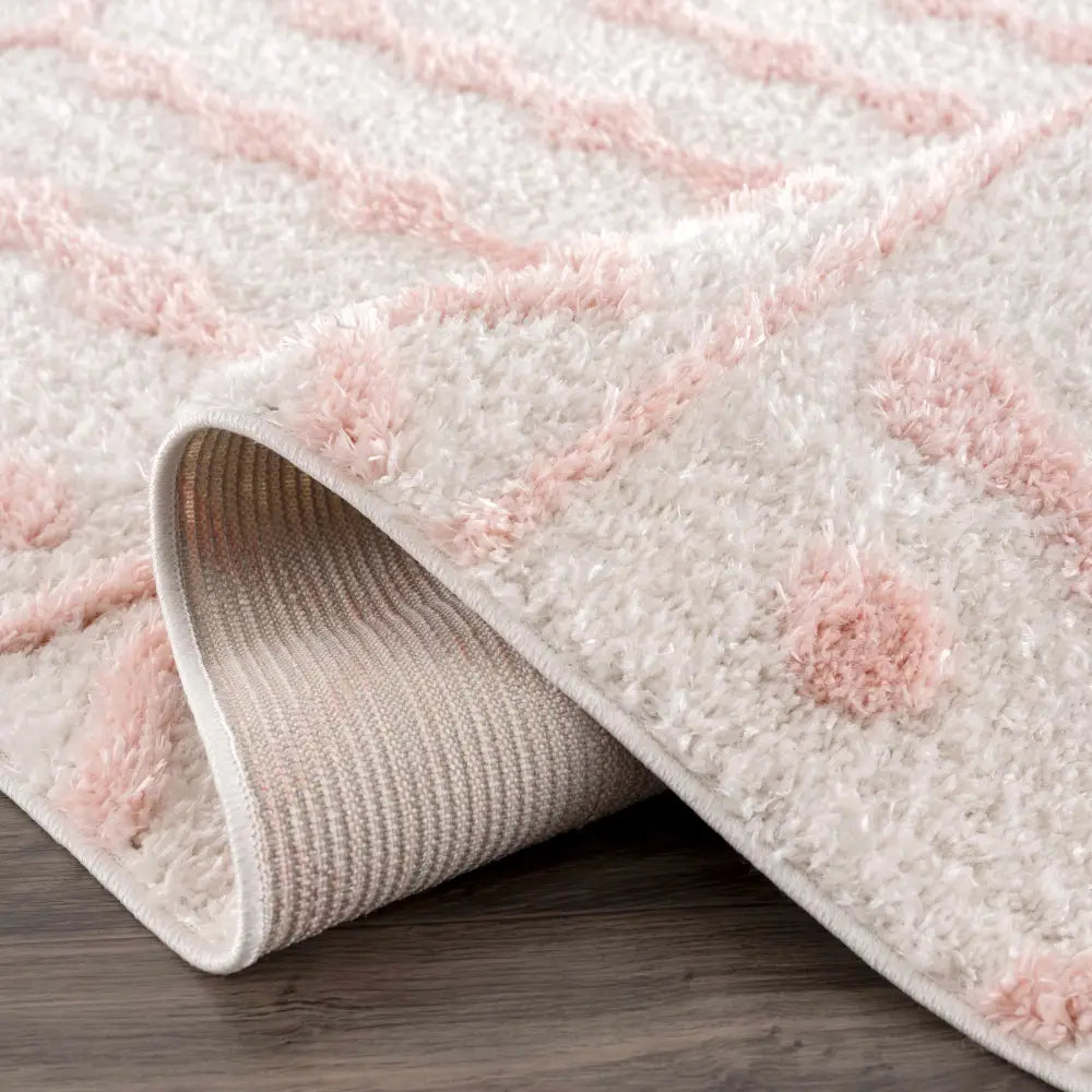 Darva Pink Plush Area Carpet - Boutique Rugs