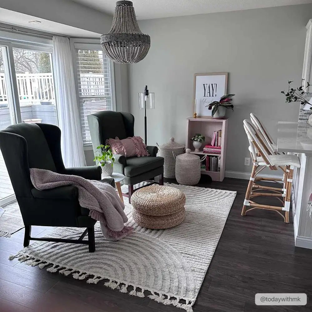 Dauin Textured Rainbow Area Rug - Boutique Rugs