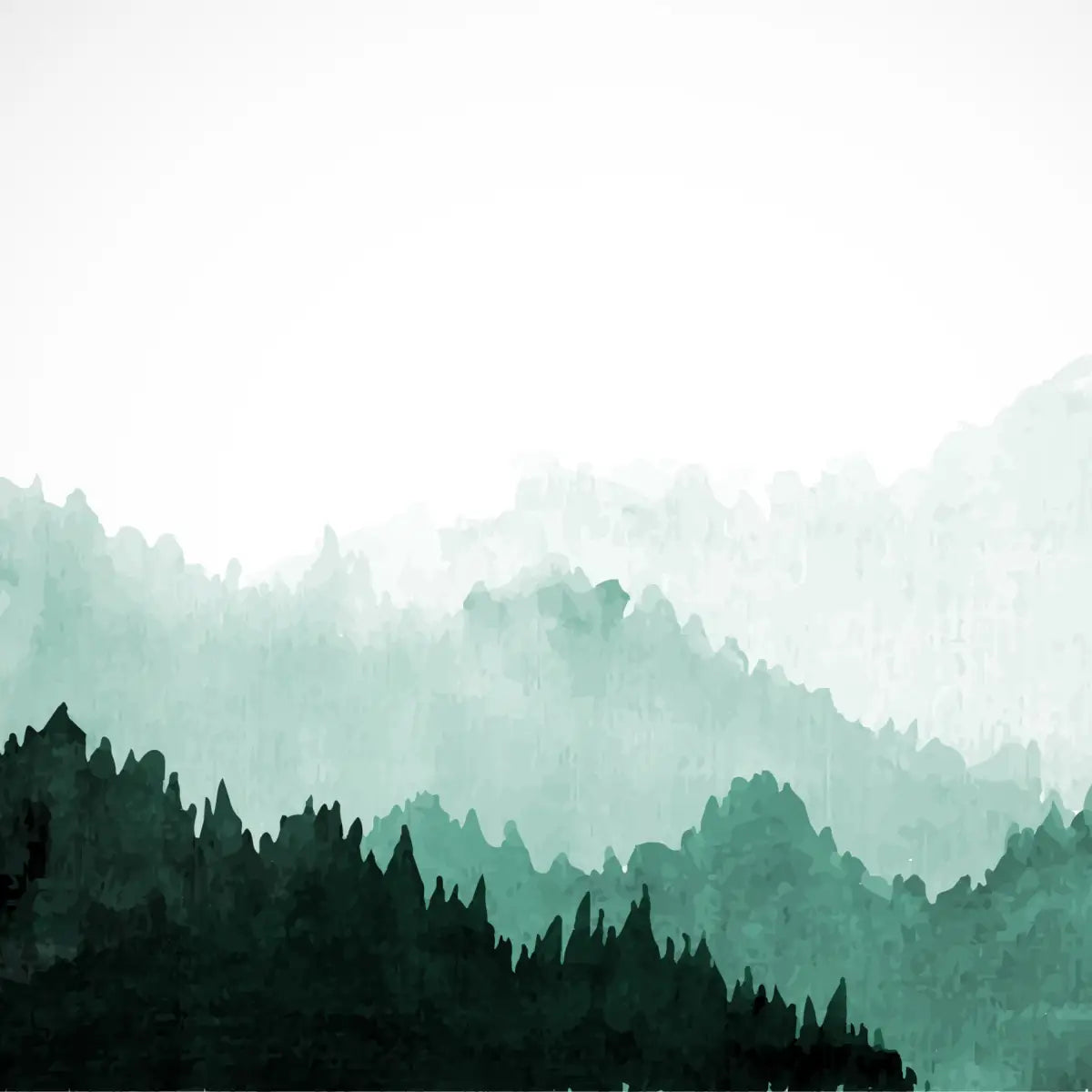Dawson Wallpaper Mural - Mountain Tree Scene - Loomwell Home Goods