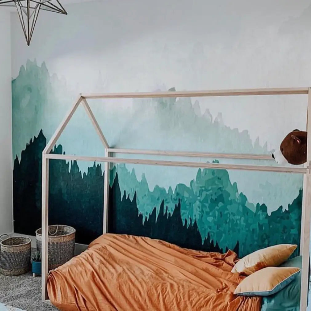 Dawson Wallpaper Mural - Mountain Tree Scene - Loomwell Home Goods