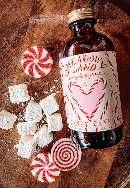 Candy Cane Simple Syrup - Cocoa, Cocktails, Frosting