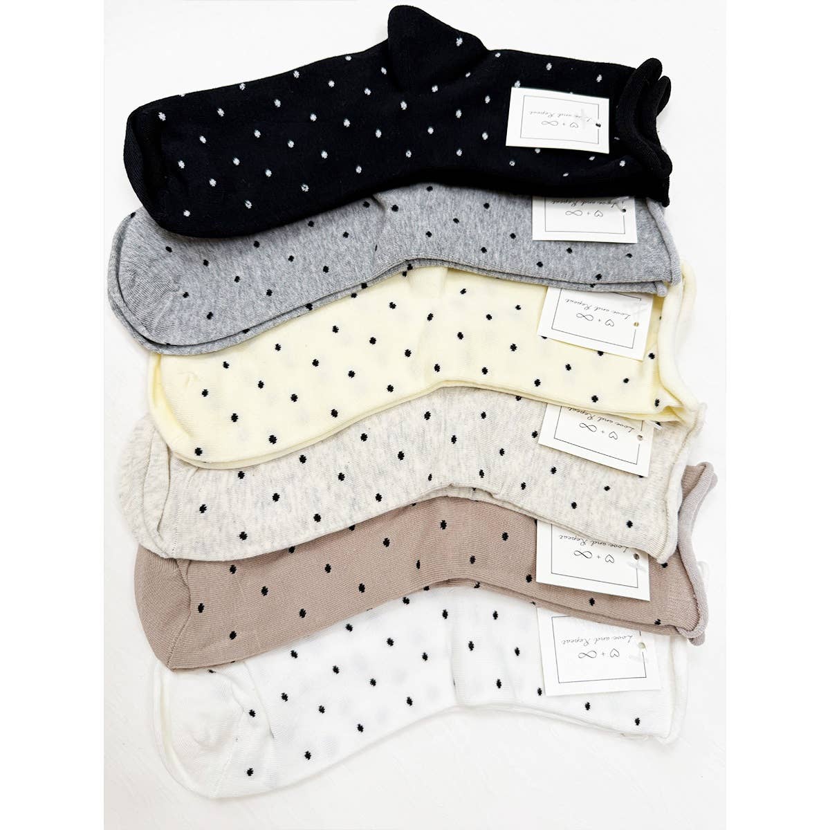 Casual Polkadot Crew Socks