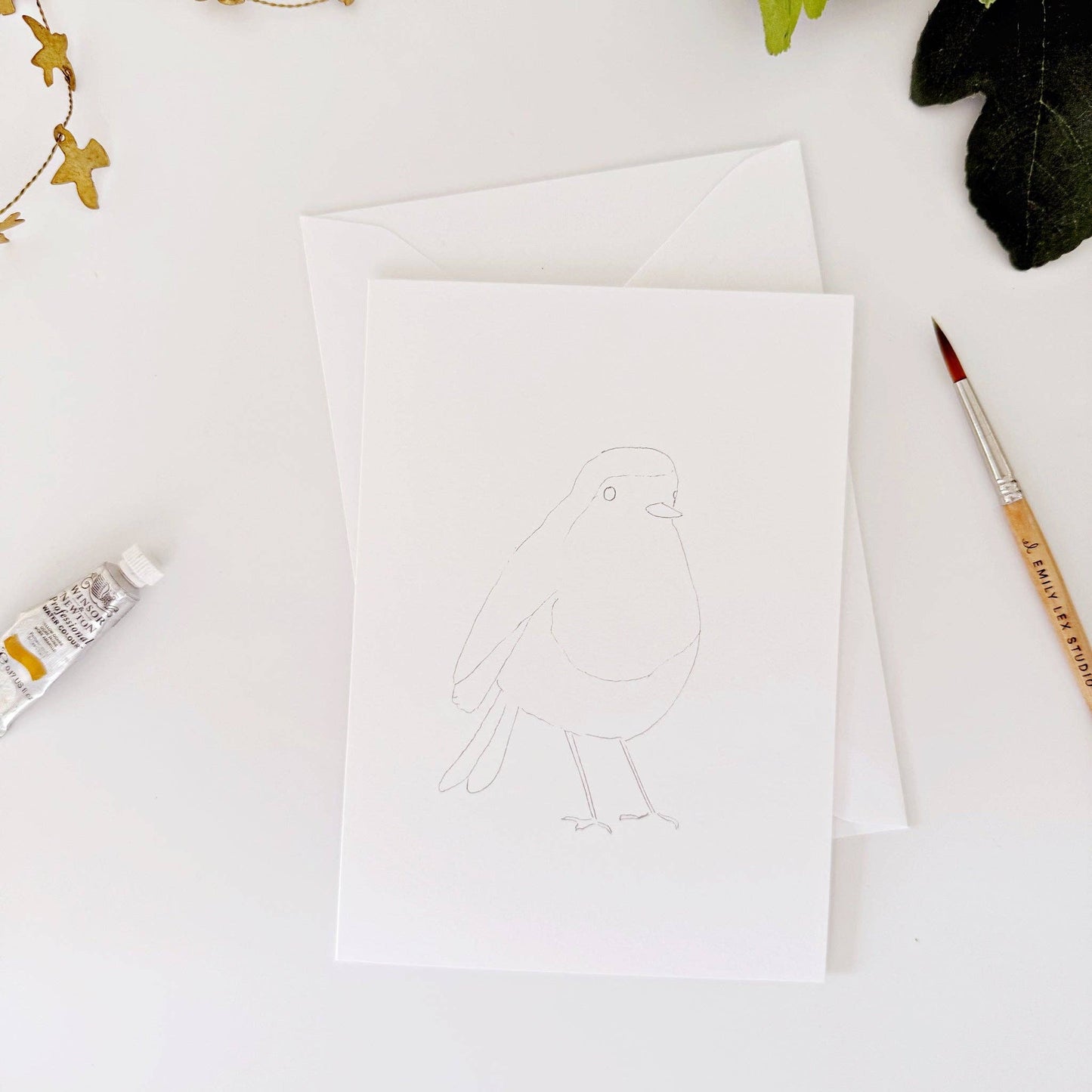Backyard Birds Paintable Notecards - emily lex studio