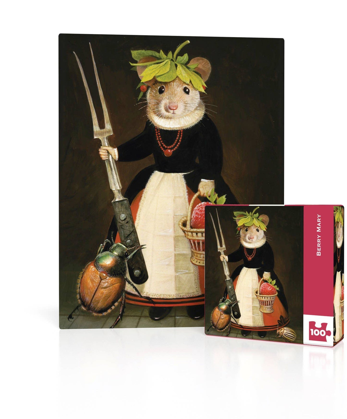 Mini Puzzle - Berry Mary - Bill Mayer - 100 piece - New York Puzzle Company