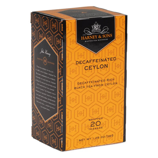 Decaf Ceylon Tea - Box of 20 Premium Teabags - Teabags / Box of 20 Premium Teabags - Harney & Sons Fine Teas