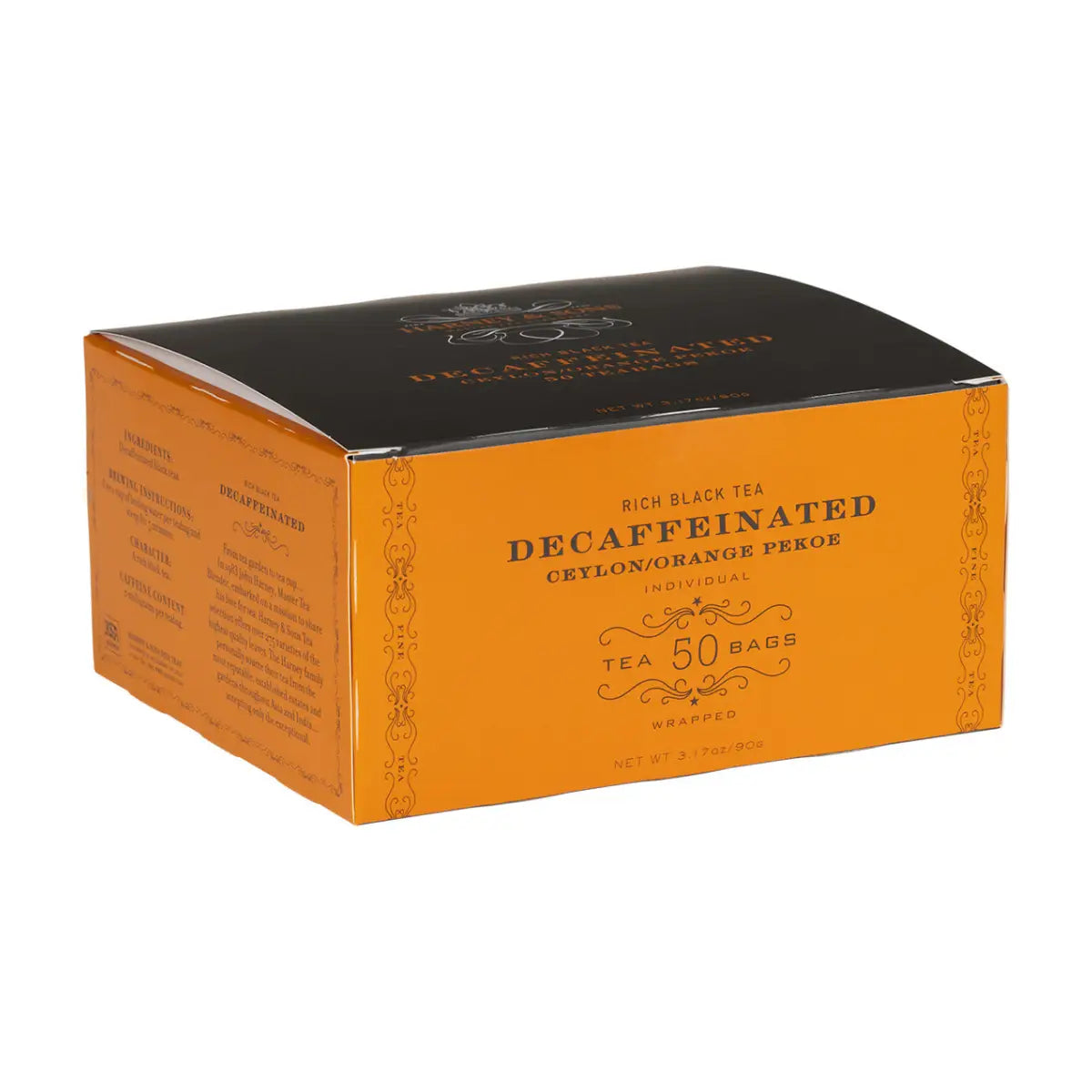 Decaf Ceylon Tea - Box of 50 Wrapped Teabags - Teabags / Box of 50 Wrapped Teabags - Harney & Sons Fine Teas