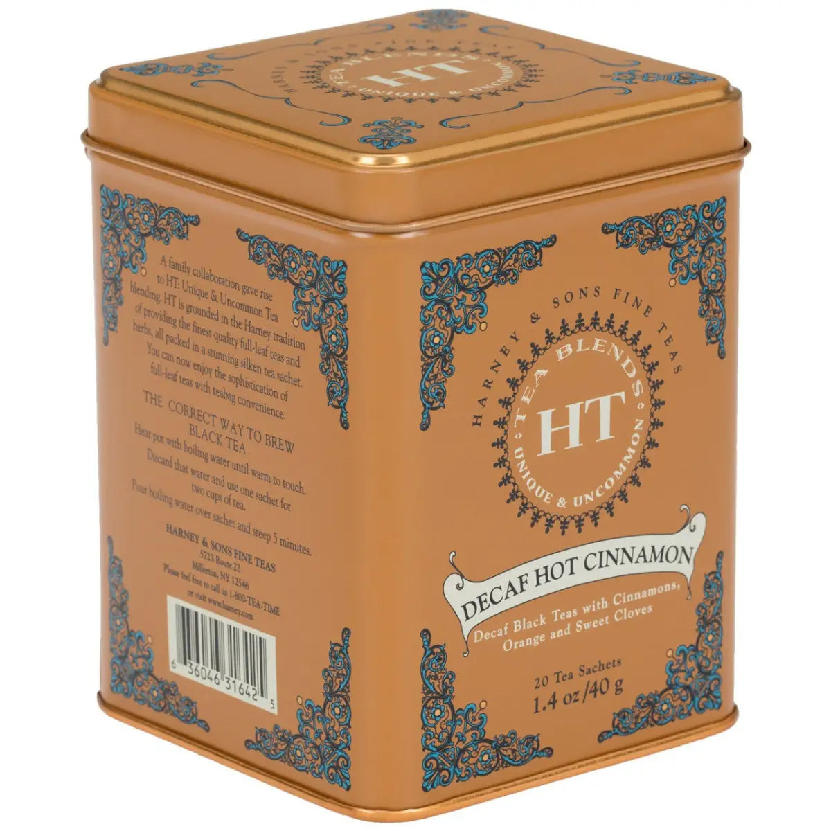 Decaf Hot Cinnamon - Sachets / Tin of 20 Sachets - Harney & Sons Fine Teas