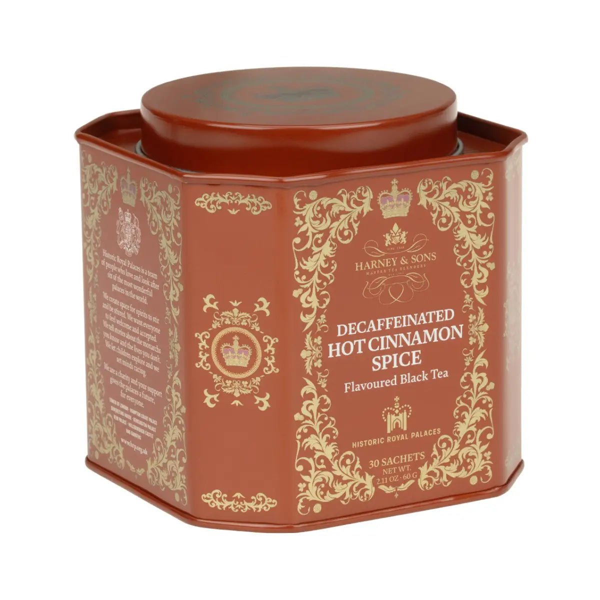 Decaf Hot Cinnamon Spice Tea - HRP Tin of 30 Sachets - Sachets / Tin of 30 Sachets - Harney & Sons Fine Teas