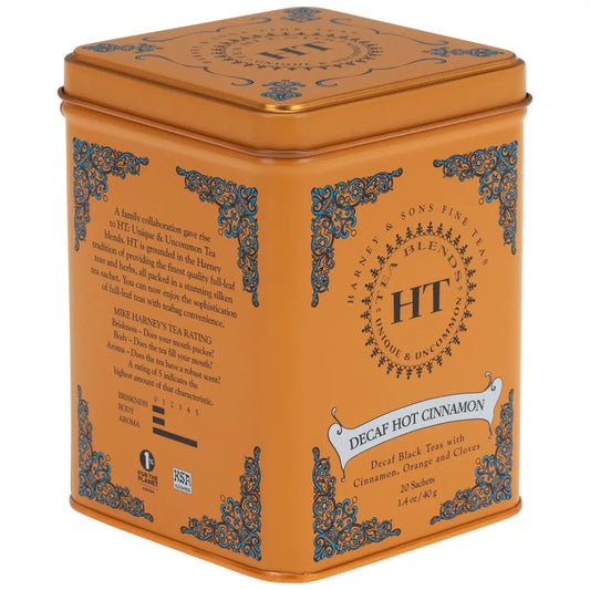 Decaf Hot Cinnamon Spice - HT Tin of 20 Sachets - Sachets / Tin of 20 Sachets - Harney & Sons Fine Teas