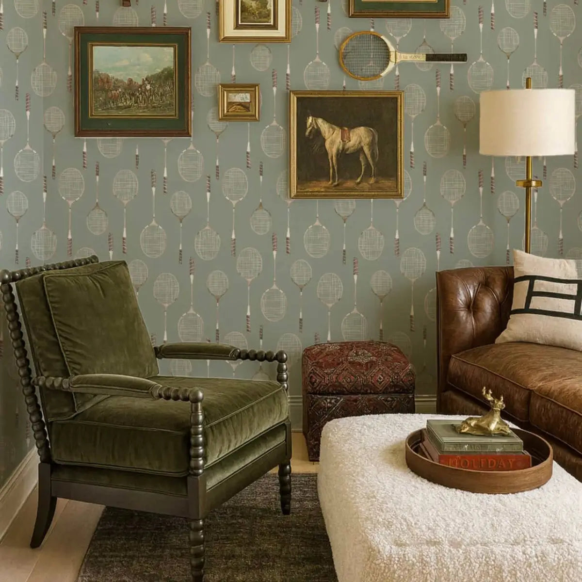 Decker Wallpaper - Badminton - by Hailey Kiefer Designs - Loomwell Home Goods