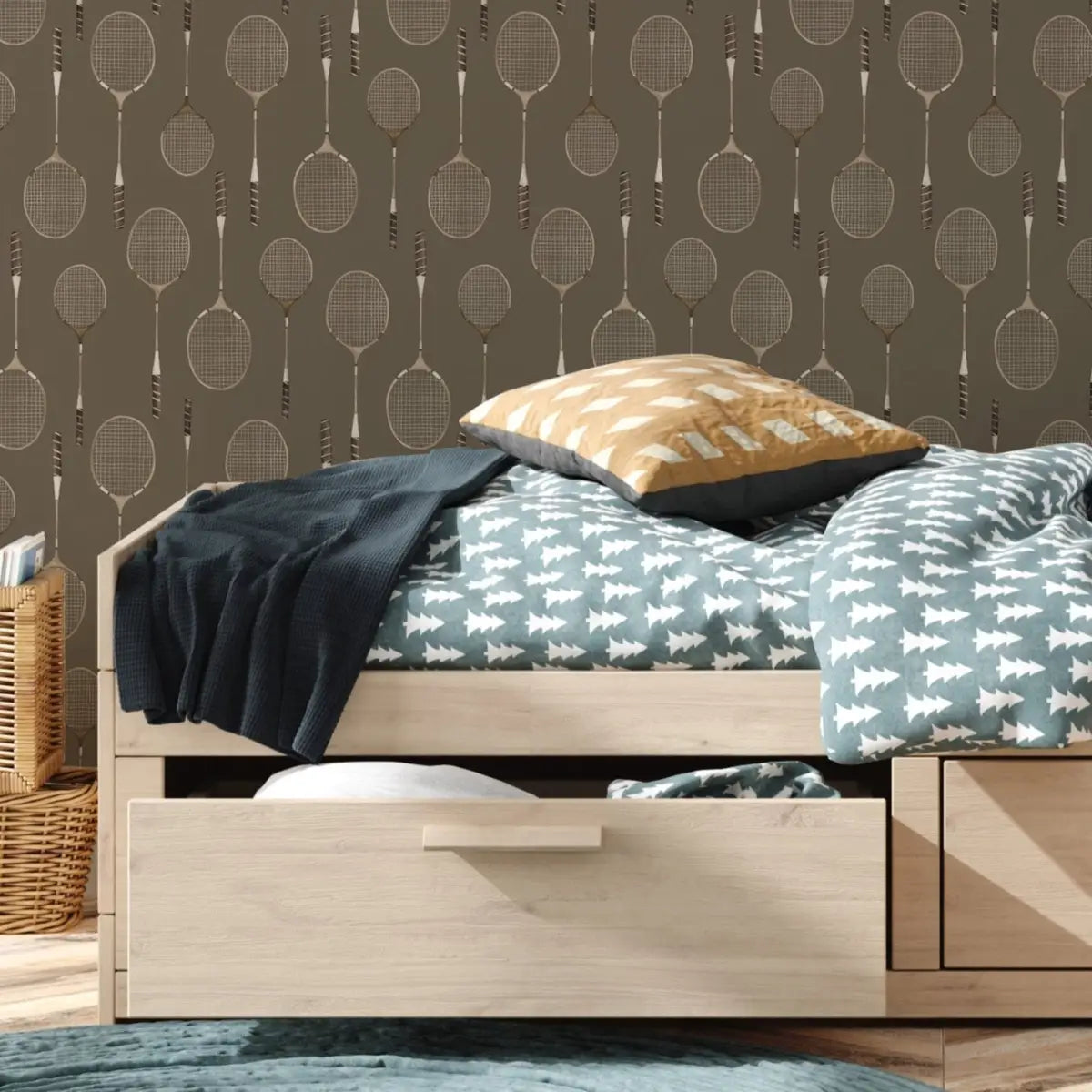 Decker Wallpaper - Badminton - by Hailey Kiefer Designs - Loomwell Home Goods
