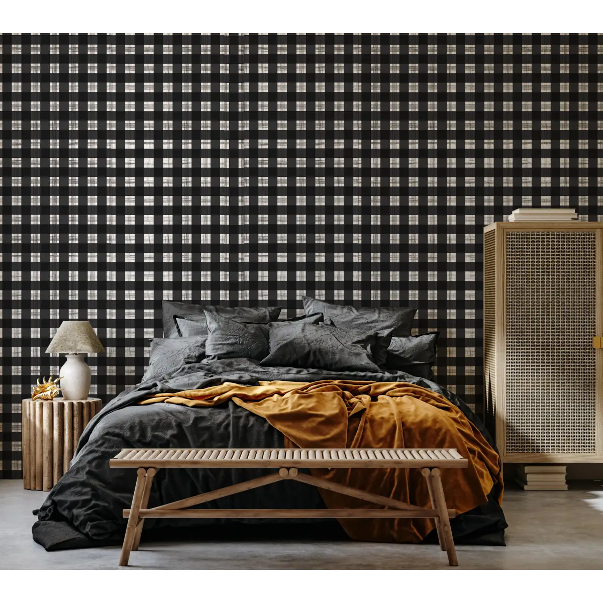 Declan Wallpaper - Traditional Plaid - by Brittany Polatis Design - Loomwell Home Goods