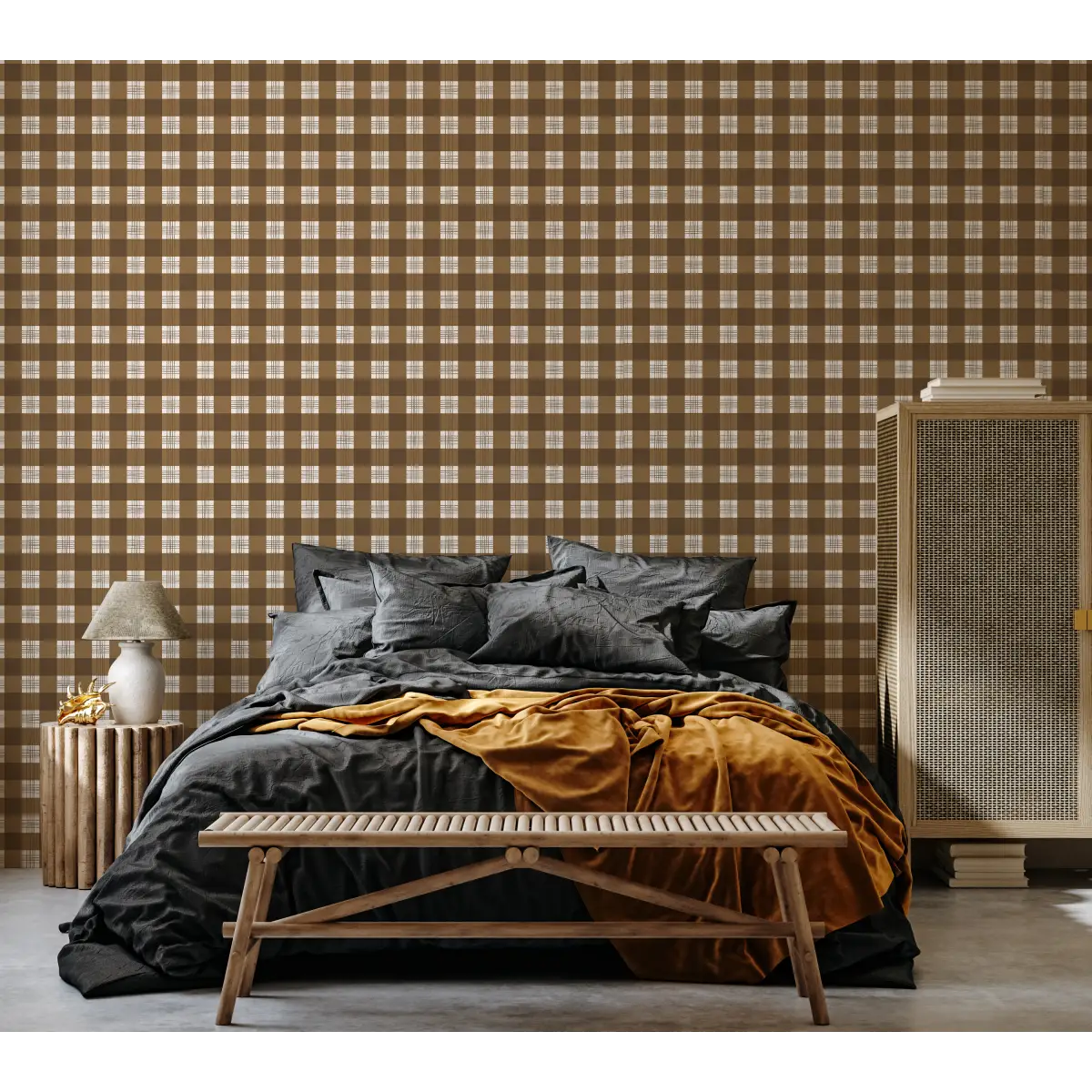 Declan Wallpaper - Traditional Plaid - by Brittany Polatis Design - Loomwell Home Goods