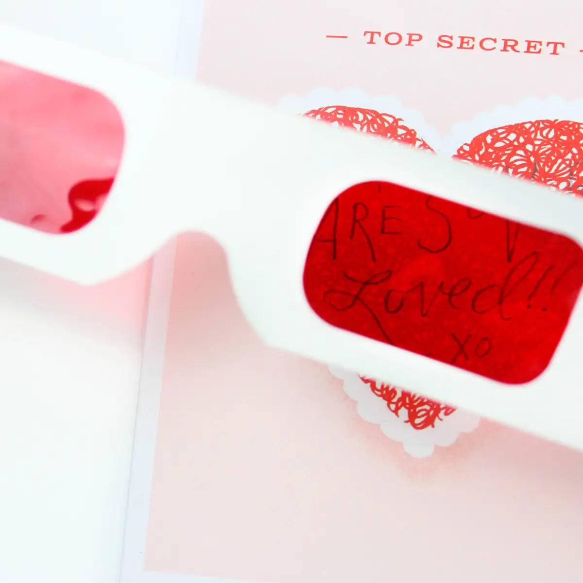 Interactive Greeting Card - Top Secret Decoder Heart - Inklings Paperie