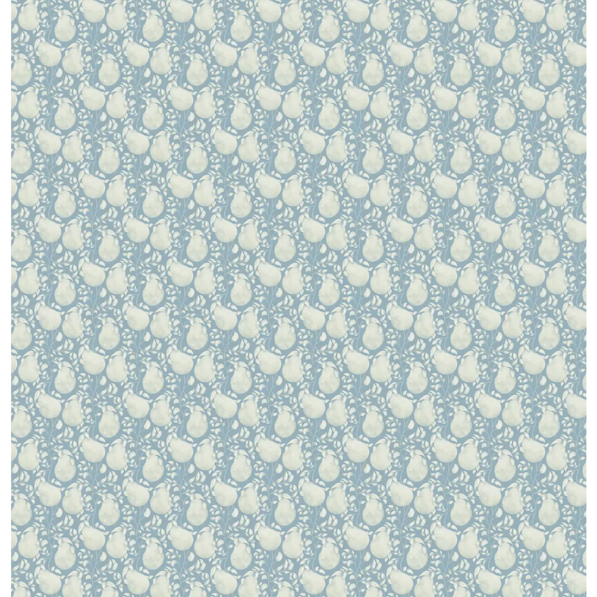 Delcy Wallpaper - Mango - by Niranjana Mani Design - Sample 1 foot by 1 foot / Blue - Loomwell Home Goods