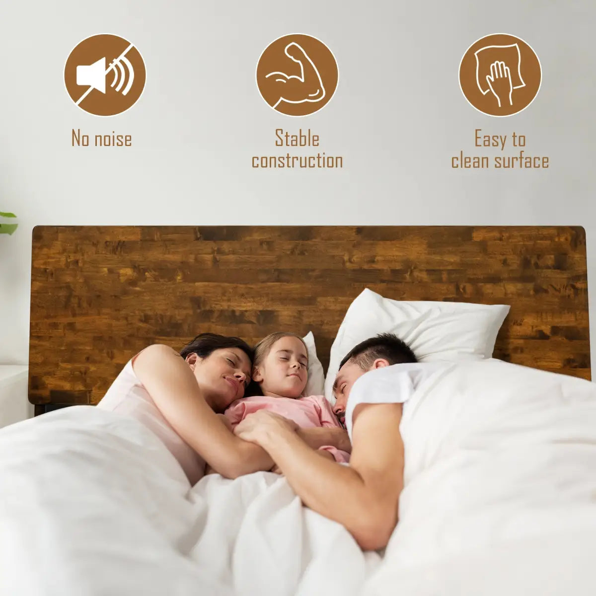 Deluxe Wood Platform Bed Frame - Acacia Serenity - Elegant and Durable Design - Megsu