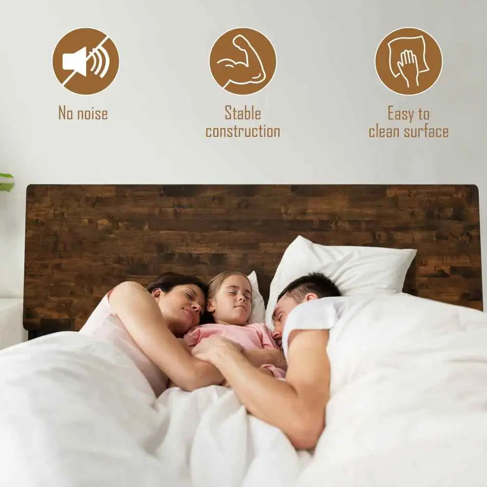 Deluxe Wood Platform Bed Frame - Acacia Serenity - Elegant and Durable Design - Megsu