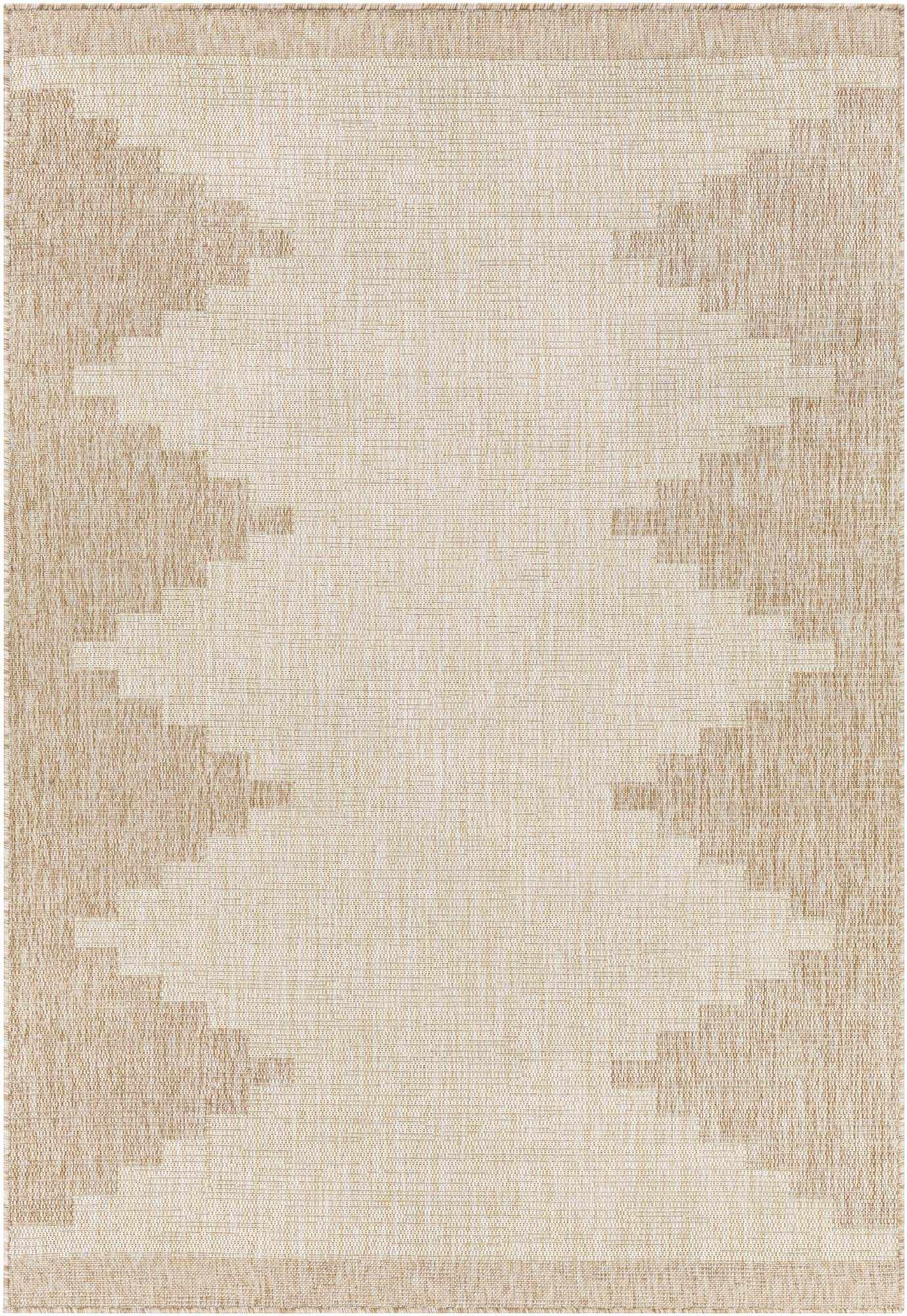Djugun Beige Indoor & Outdoor Rug - 5’3’’ x 7’7’’ Rectangle - Boutique Rugs