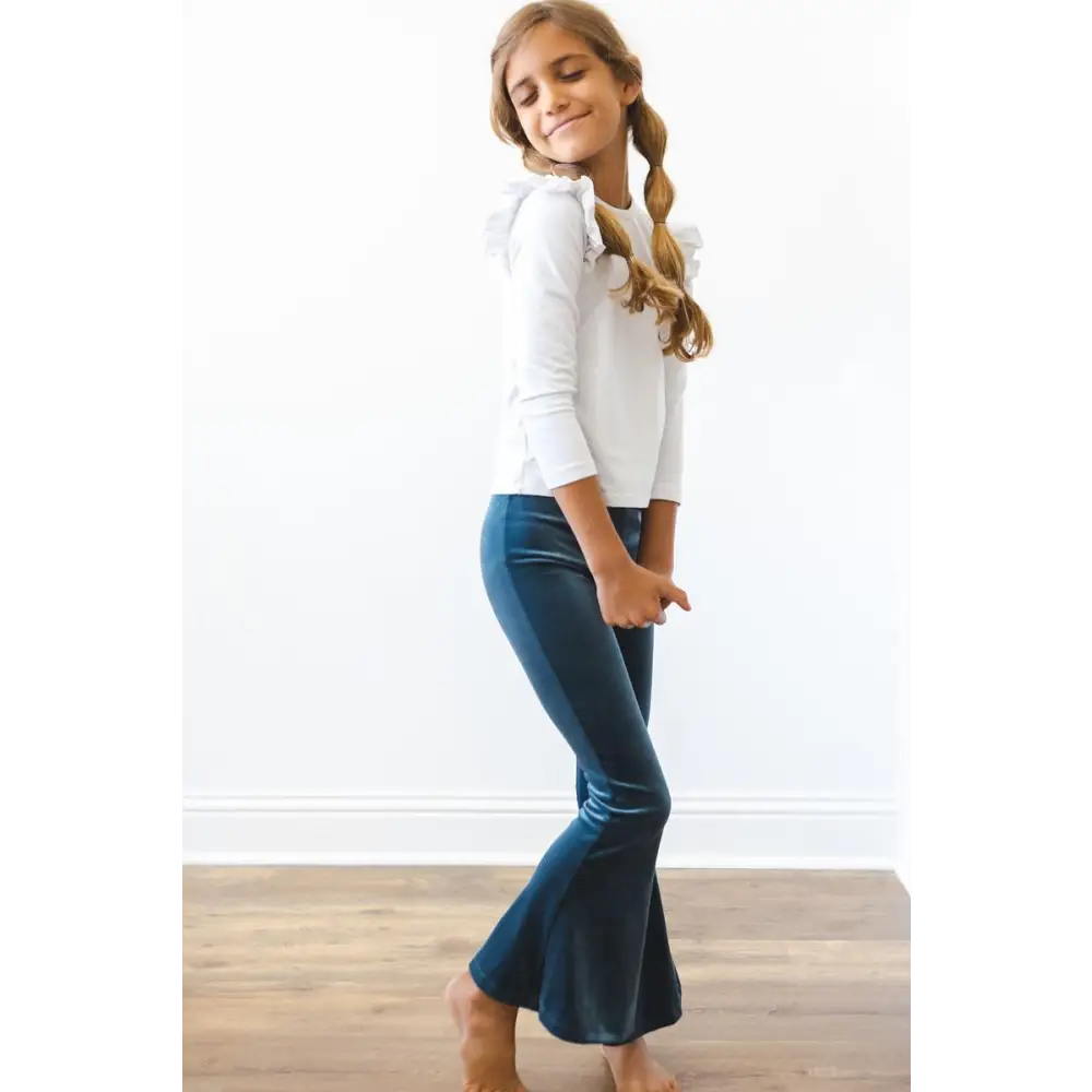 Denim Blue Velvet Bells - Mila & Rose ®