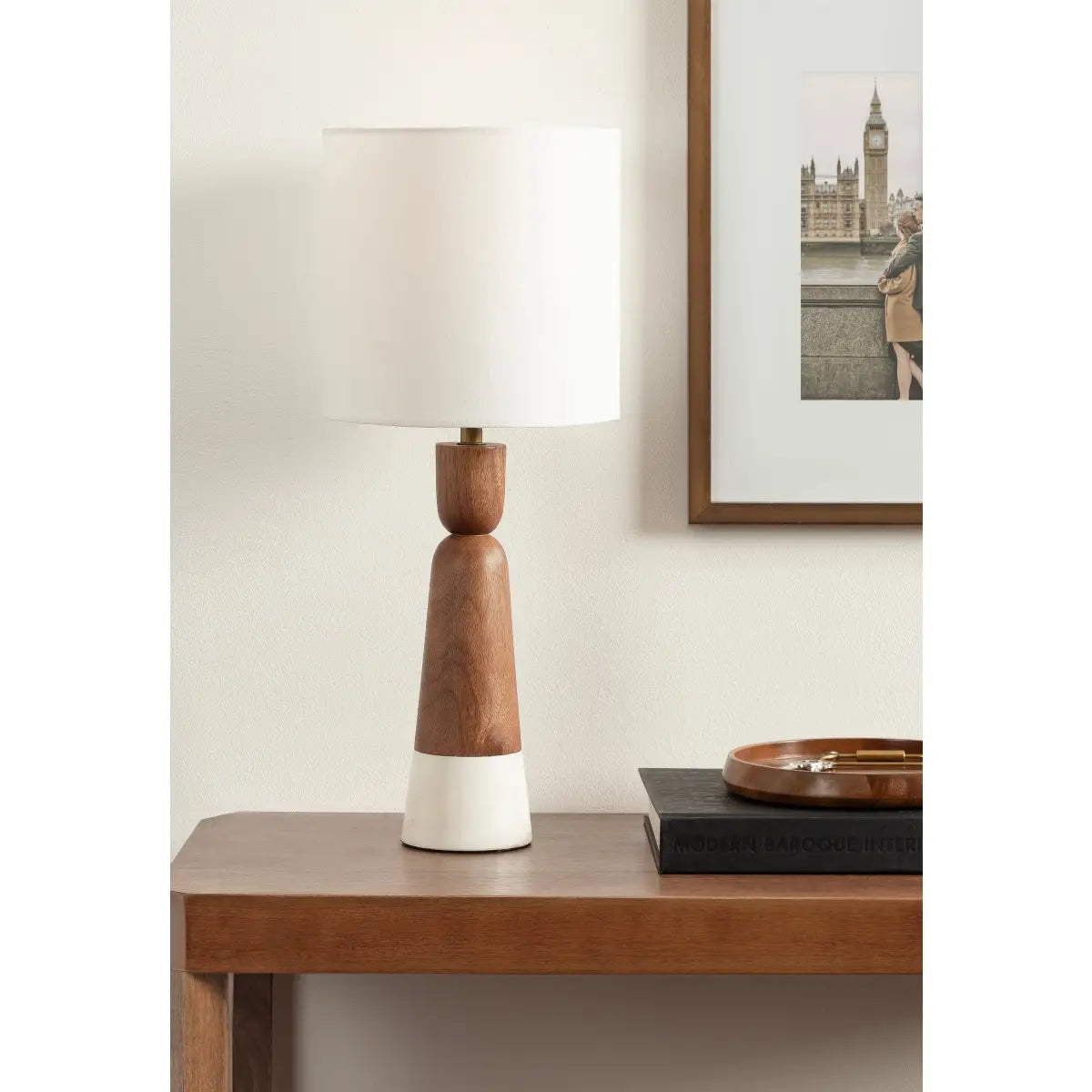 Deori Modern Marble Table Lamp - kateandlaurel