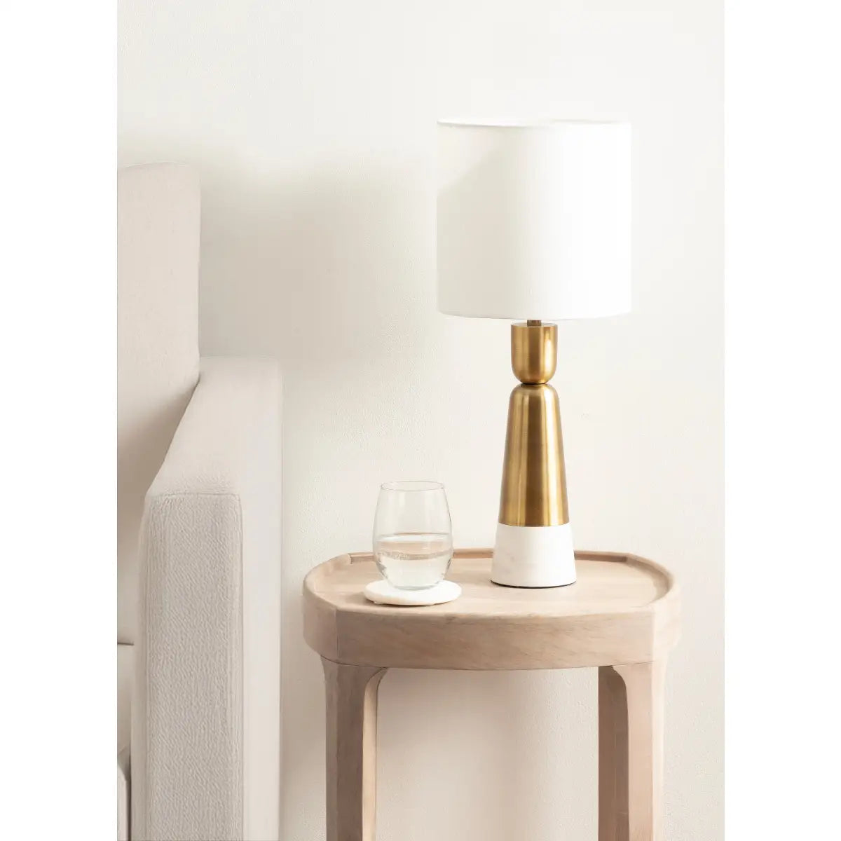 Deori Modern Marble Table Lamp - kateandlaurel
