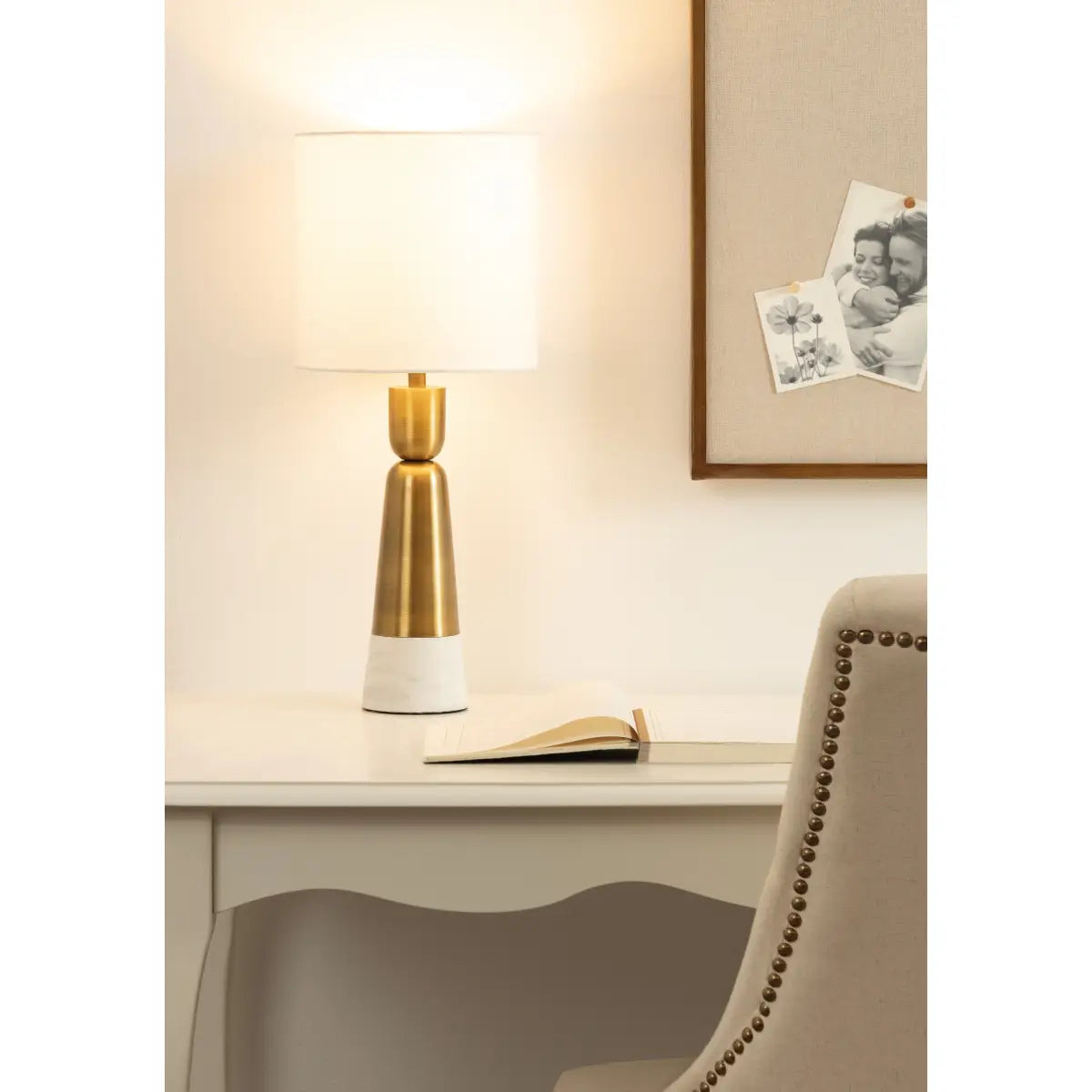 Deori Modern Marble Table Lamp - kateandlaurel