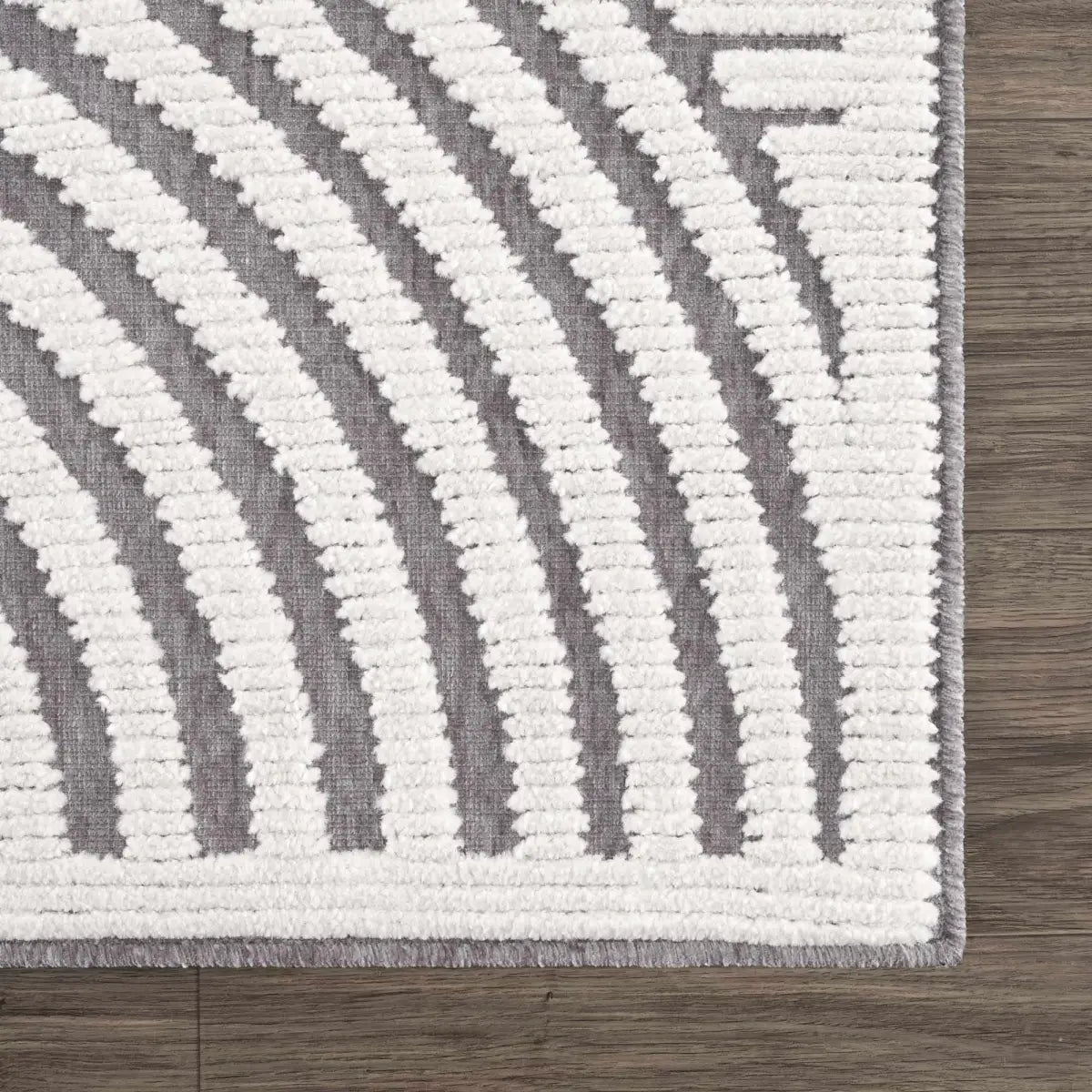 Deron Gray Washable Area Rug - Boutique Rugs