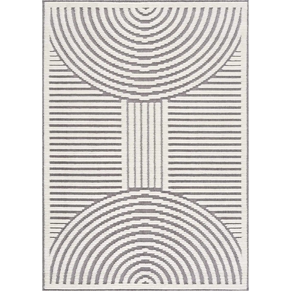 Deron Gray Washable Area Rug - Boutique Rugs