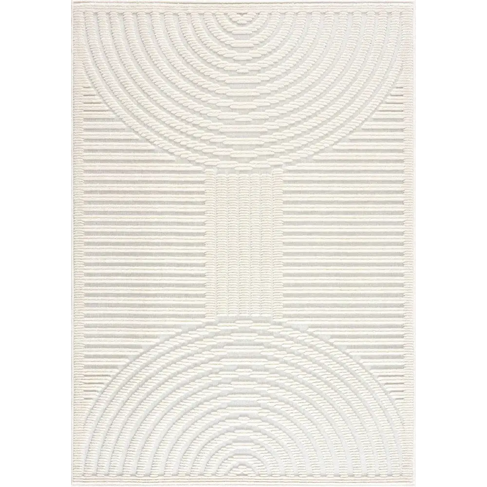 Deron White Washable Area Rug - Boutique Rugs