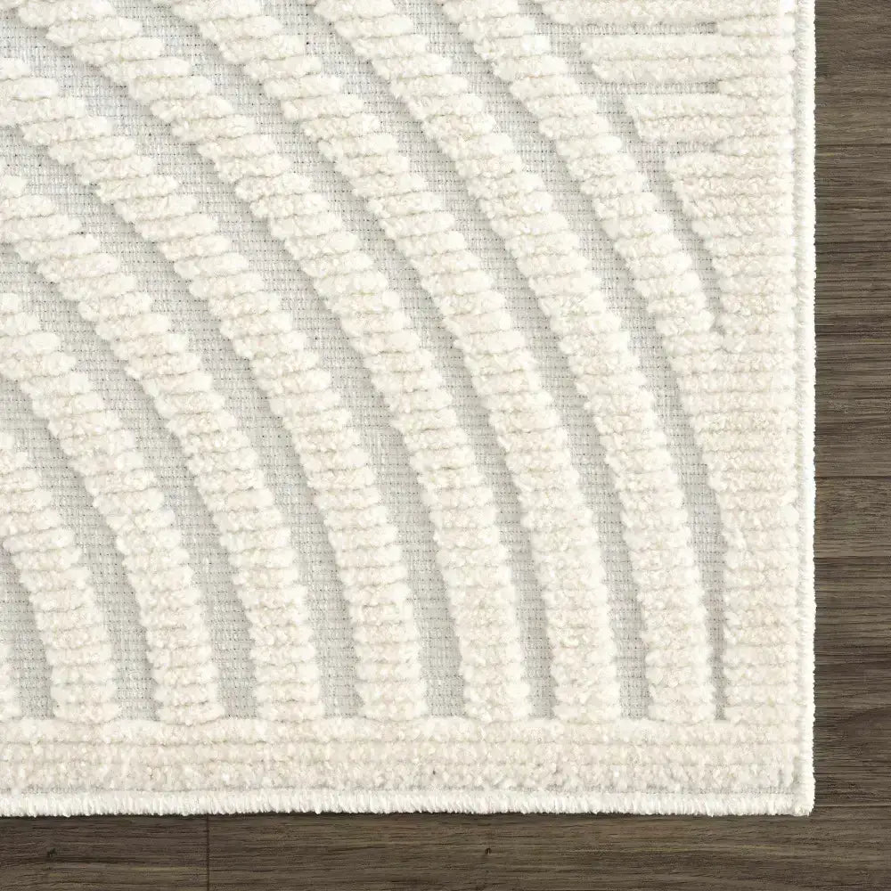 Deron White Washable Area Rug - Boutique Rugs