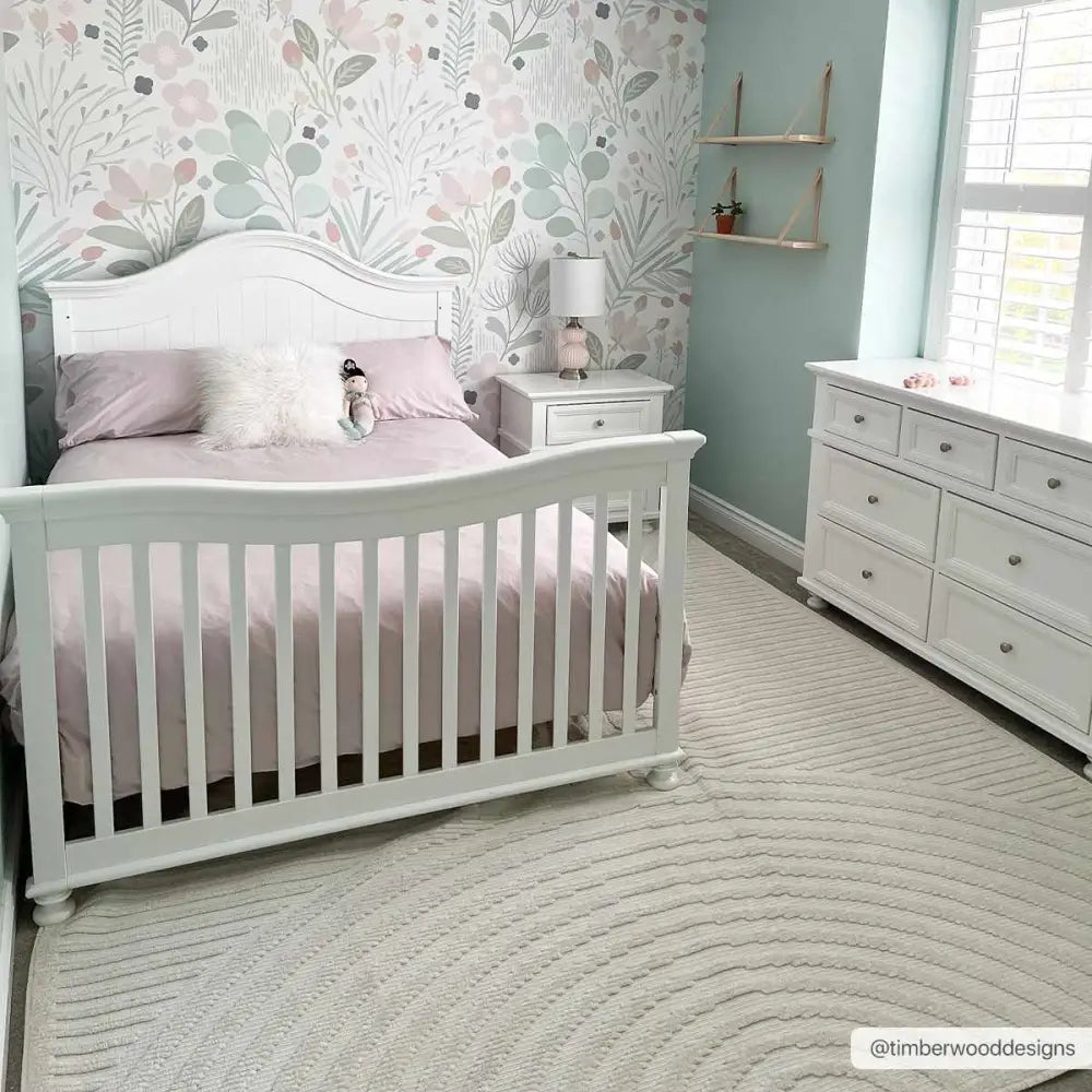 Deron White Washable Area Rug - Boutique Rugs