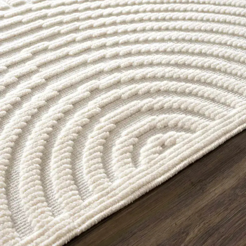 Deron White Washable Area Rug - Boutique Rugs