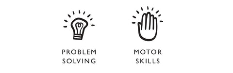 Beginner puzzles pets: lightbulb problem solving, hand develop fine motor icons