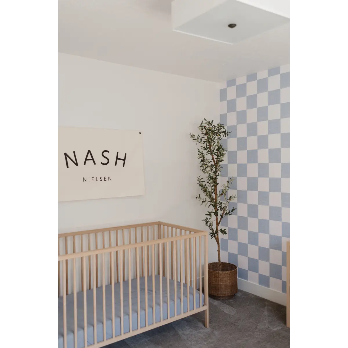 Devin Wallpaper - Neutral Pastel Checkerboard for Kids - by Melissa Johnson Design - Loomwell Home Goods