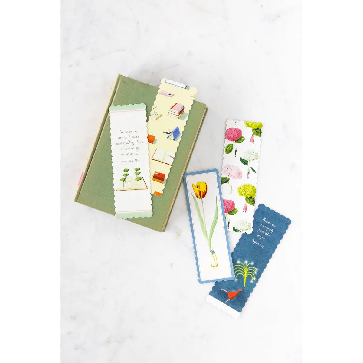Bookmarks Set of 3 - Devoted Reader by Laura Stoddart - Hester & Cook - Stationery