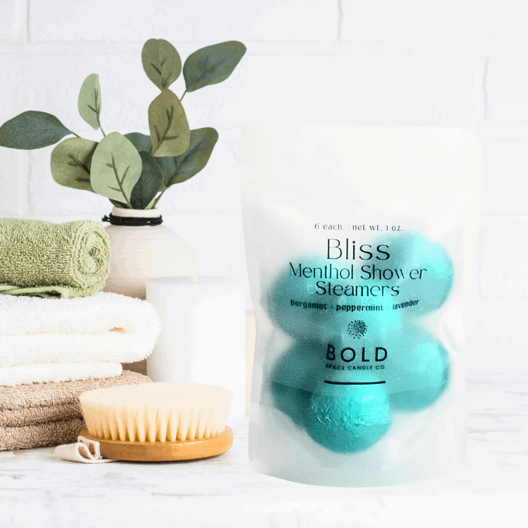 Shower Steamers - Bliss – Bergamot Peppermint & Lavender - 6 pack - Bold Space Candle Co.