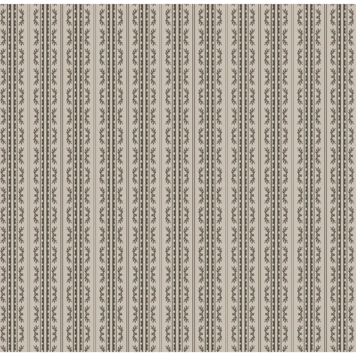 Dillon Wallpaper - Traditional Dark Stripe - by Thoroughfare Design - Sample 1 foot by 1 foot / Cream - Loomwell Home